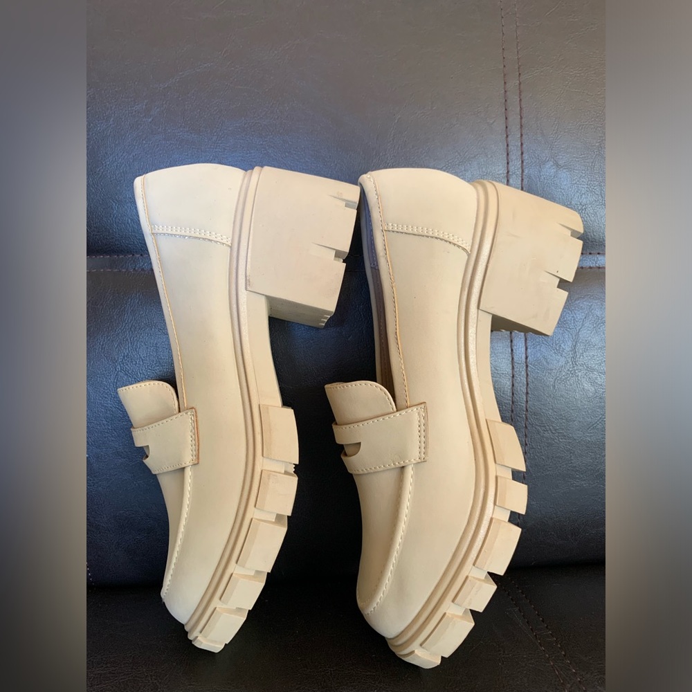 Sincerely Jules Sage Penny Loafers. Like new condition.